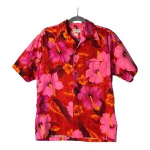 The Simple Shop Vintage Floral Hawaiian Shirt Barkwood